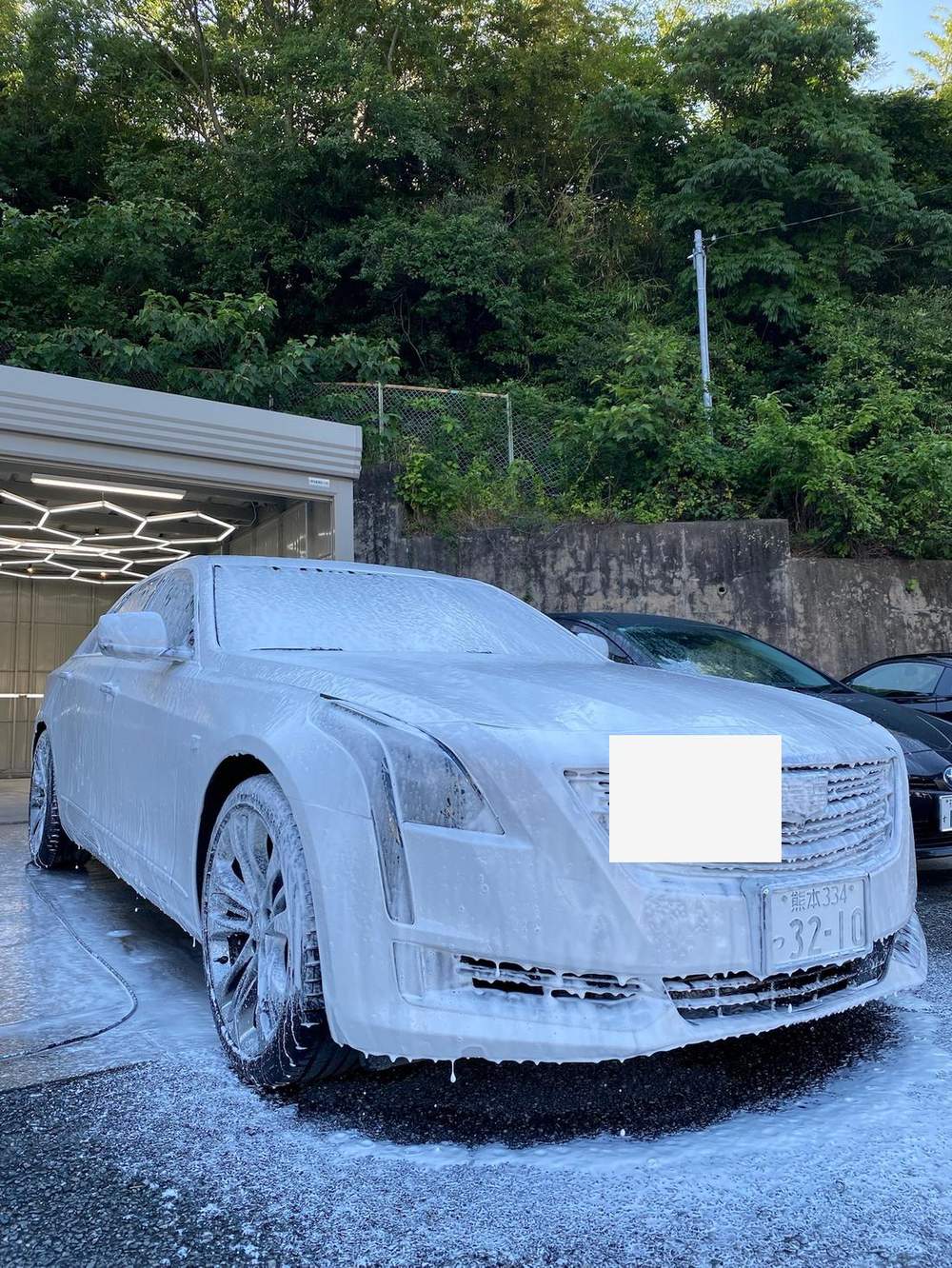 キャデラック泡洗車